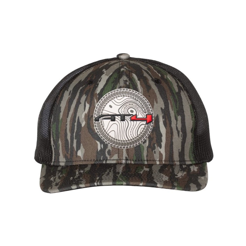AT4 3D Patterned Snapback Trucker Hat- Realtree Original/ Black